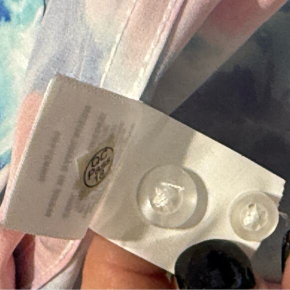 Cabana by Crown & Ivy men’s large casual tie dye button down shirt short sleeve - Picture 6 of 8